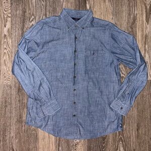 Vineyard Vines Blue Chambray Button Down Shirt Men’s Large